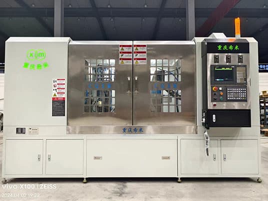 汽車(chē)曲軸三支臂砂帶拋光機(jī)